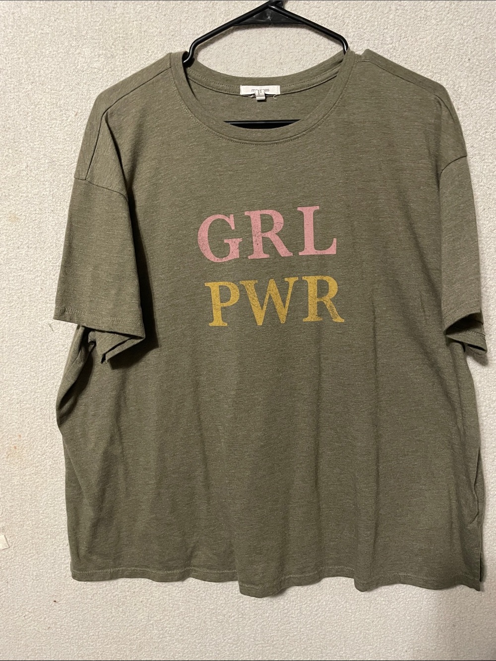 Maurices Olive Green 'GRL PWR' Short Sleeve Tee